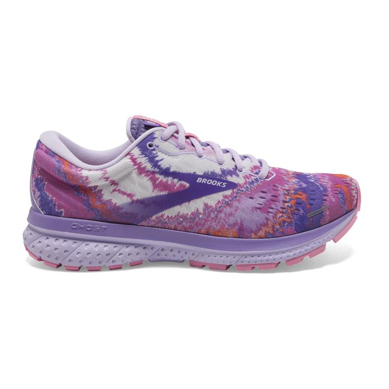 Brooks Ghost 13 Road Running Shoes - Women's - Lilac/Pink/Purple (97638-OFPE)